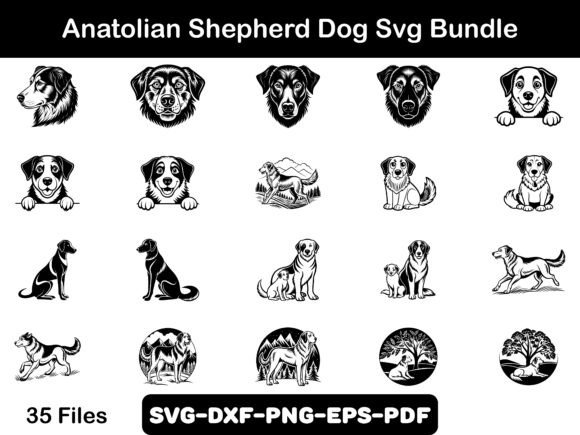 Anatolian Shepherd Dog Svg Bundle Review for Embroidery