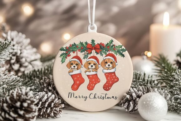Beagle Puppies in Socks Xmas Ornament: A Designer Review