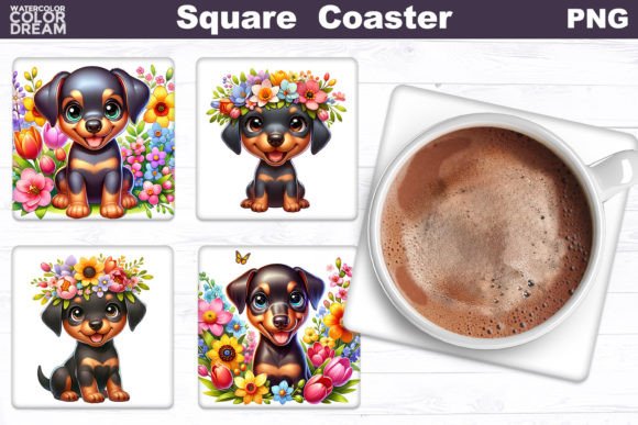 Doberman Square Coaster – Design Review for Crafters