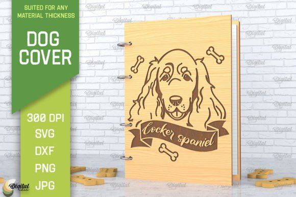 Dog Cover Laser Cut. Cocker Spaniel SVG