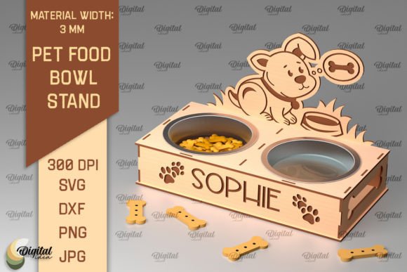 Dog Food Bowl Stand Laser Cut