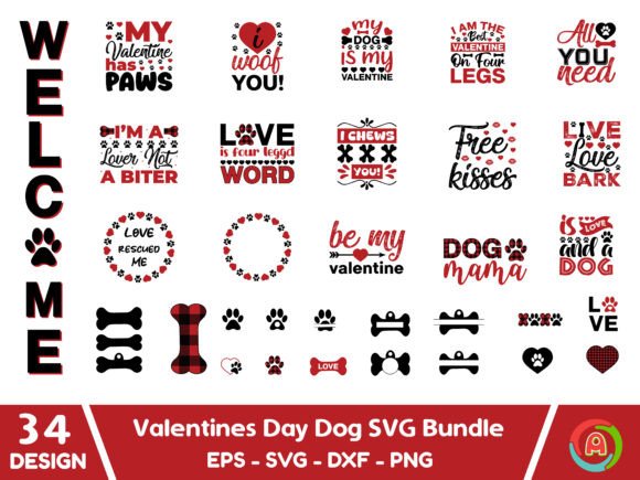 Dog SVG Bundle, Valentine's Day Dog SVG Review