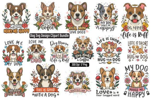 Dog Svg Design Clipart Bundle Review