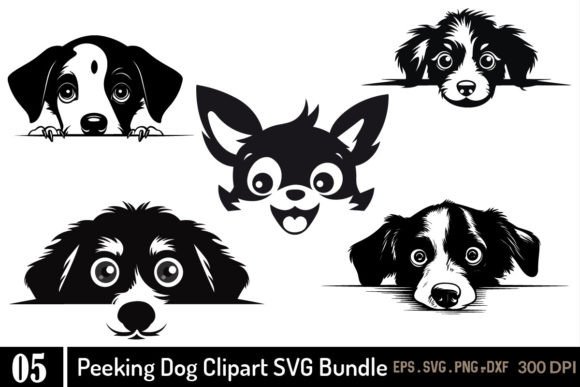 Peeking Dog SVG Clipart Bundle Review