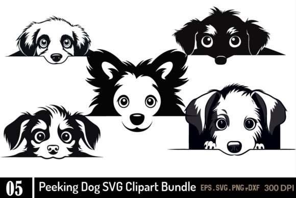 Peeking Dog SVG, Peeking Dog Clipart Review for Embroidery