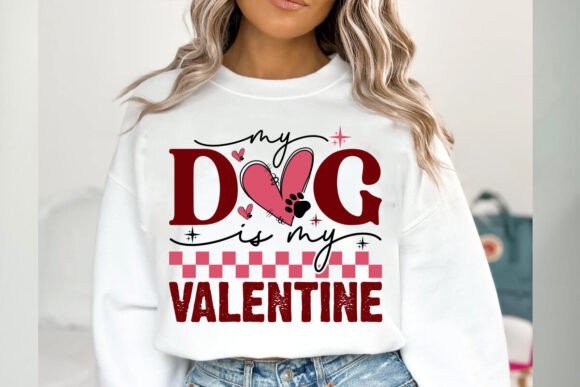Retro Dog SVG: My Dog Is My Valentine Design Review